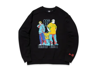 NEW ERA x SAKAMOTO DAYS Fleece Sweat Crew Neck "Black"