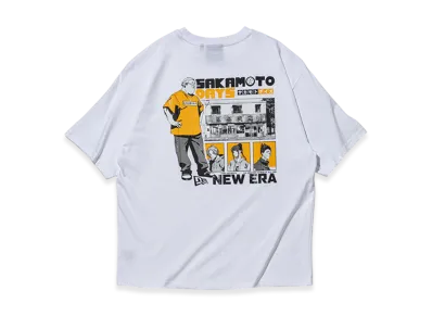 NEW ERA x SAKAMOTO DAYS Short Sleeve Oversized Cotton T-Shirt "White"