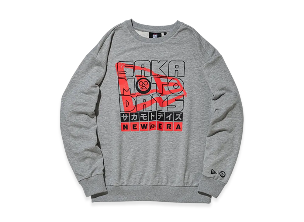 NEW ERA x SAKAMOTO DAYS Fleece Sweat Crew Neck "Gray"