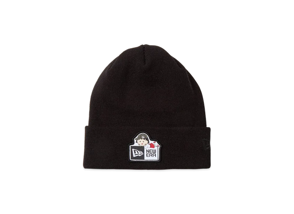 NEW ERA x Chibi Maruko Chan Basic Cuff Knit Box Logo "Black"