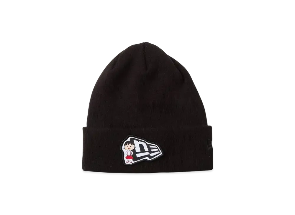 NEW ERA x Chibi Maruko Chan Basic Cuff Knit Flag Logo "Black"