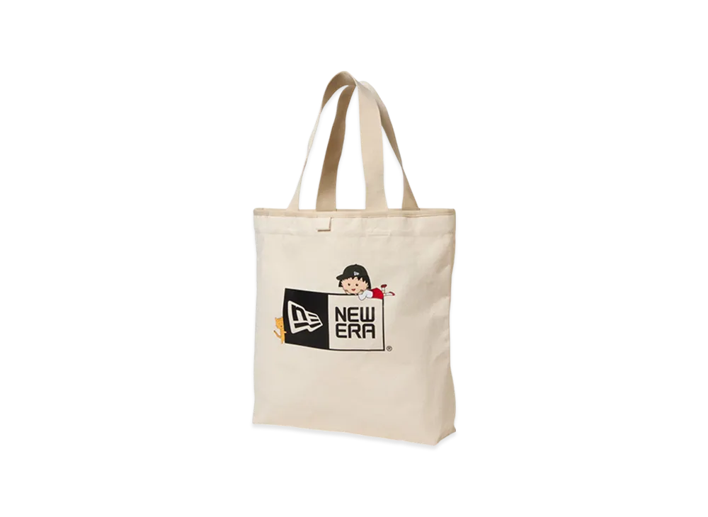 NEW ERA x Chibi Maruko Chan Canvas Tote Bag 14L Box Logo Maruko "Ivory"