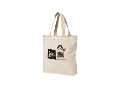 NEW ERA x Chibi Maruko Chan Canvas Tote Bag 14L Box Logo Maruko "Ivory"