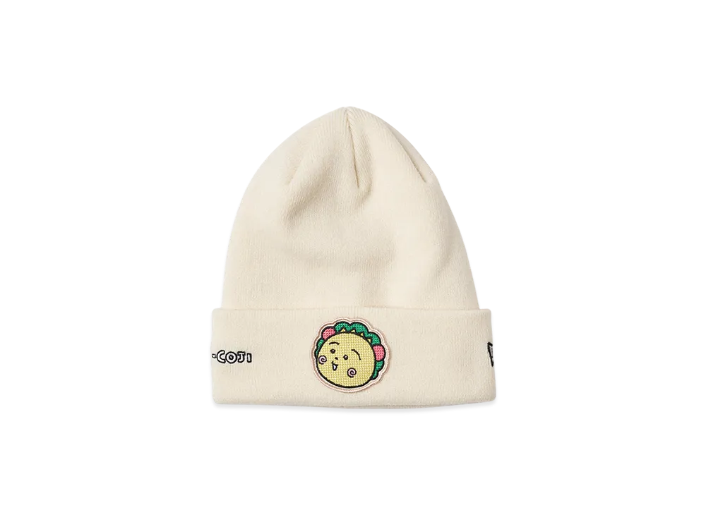 NEW ERA x COJI-COJI Basic Cuff Knit Embroidery "Chrome White"