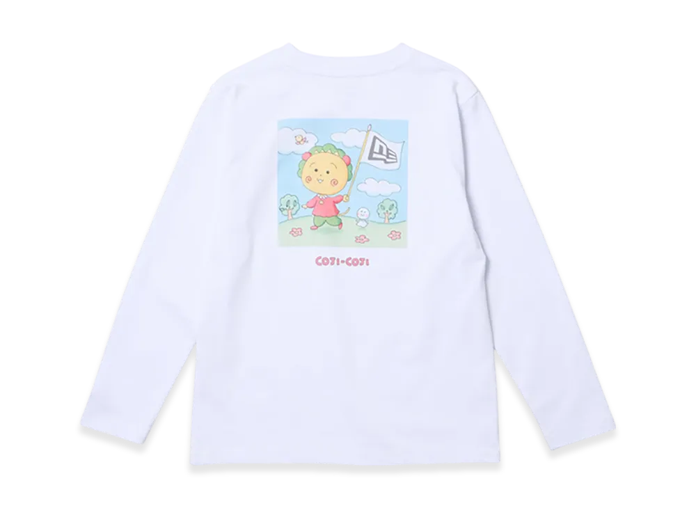 NEW ERA x COJI-COJI Kids' Youth Long Sleeve Cotton T-Shirt "White"