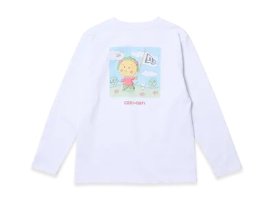 NEW ERA x COJI-COJI Kids' Youth Long Sleeve Cotton T-Shirt "White"