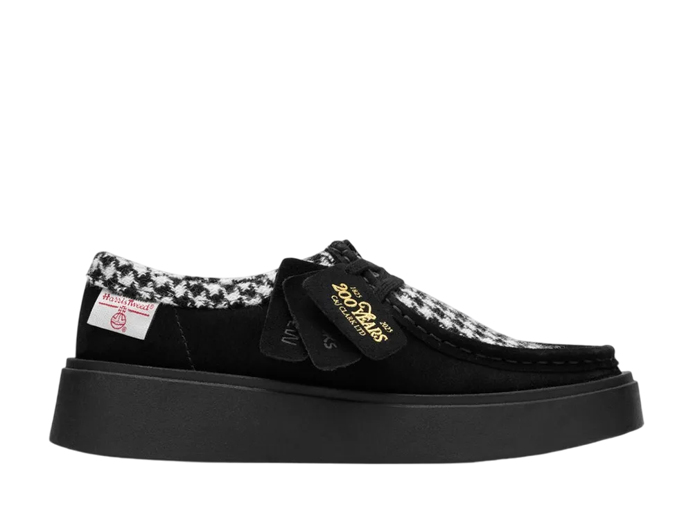 Harris Tweed × Clarks Women's Torview "Black Tweed Combi"
