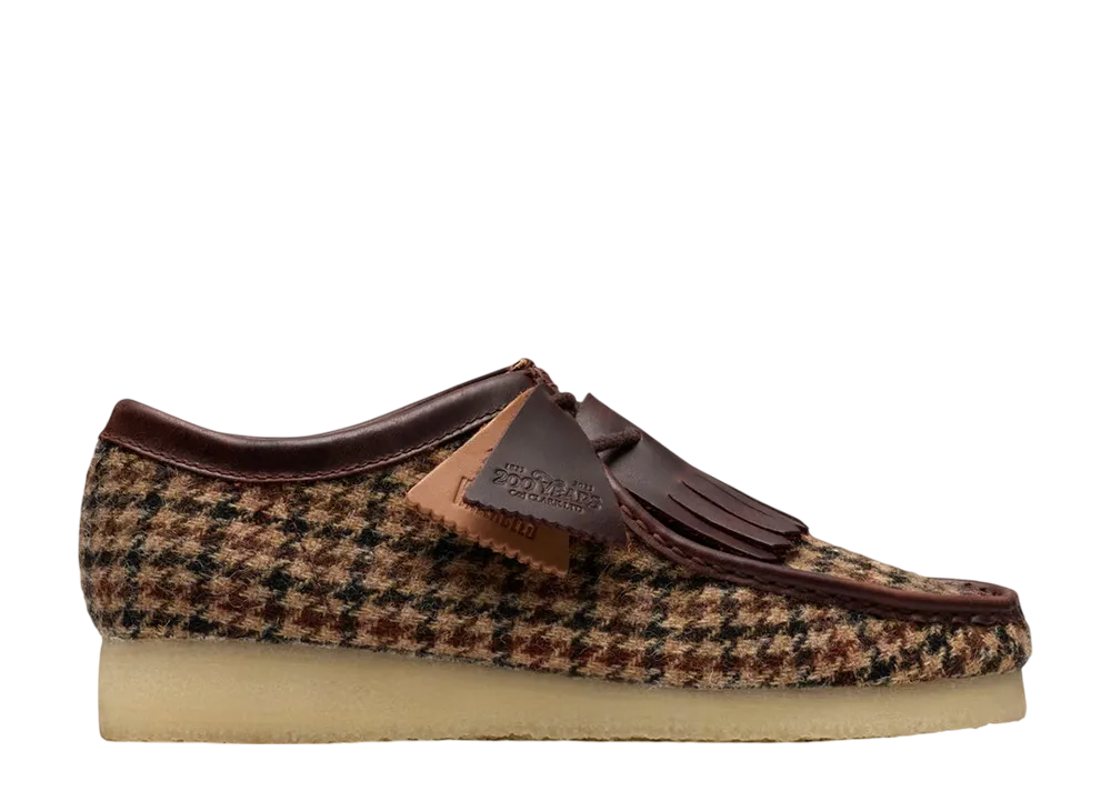 Harris Tweed × Clarks Wallabee "Brown Tweed Combi"