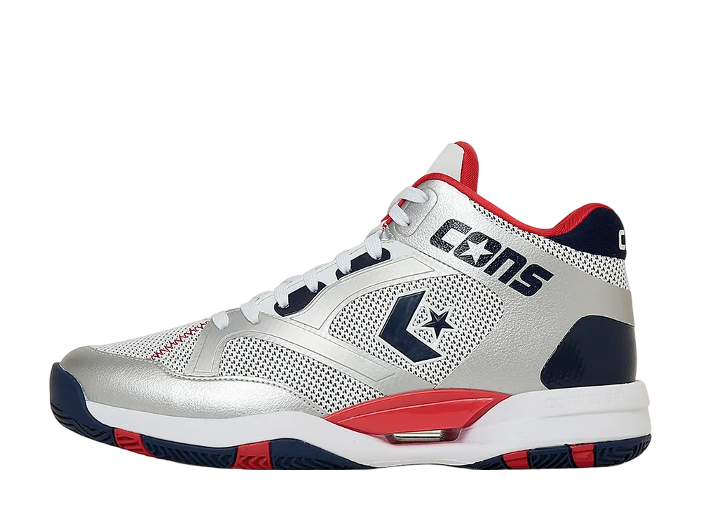 Converse Cons Accelerator Mid "White/Silver/Navy/Red"