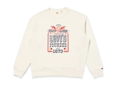 LEVI'S Graphic Crew Neck Sweatshirt "White"