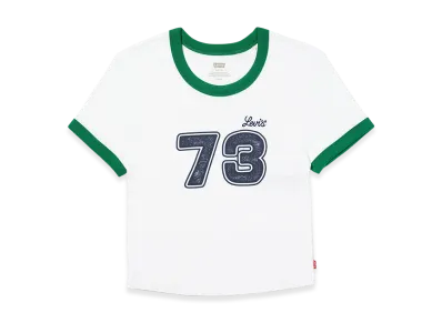 LEVI'S Graphic Mini Ringer T-Shirt "White"