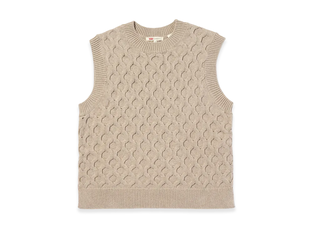 LEVI'S Cable Knit Vest "Beige"