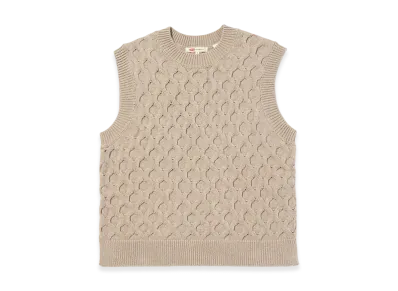 LEVI'S Cable Knit Vest "Beige"