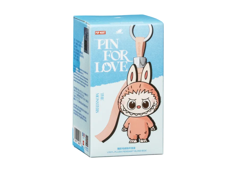 ポップマート ザ モンスターズ (ラブブ) ピン フォー ラブ シリーズ ぬいぐるみ ペンダント (N-Z) [ピース]