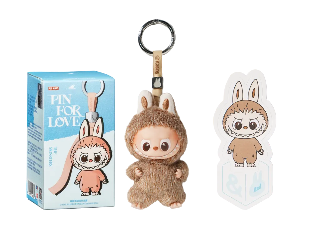 POP MART THE MONSTERS (LABUBU) Pin for Love Series-Vinyl Plush Pendant (N-Z) &