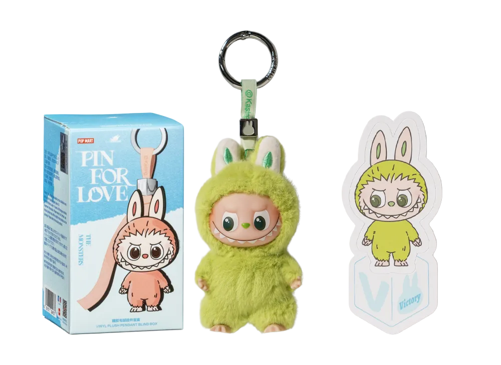 POP MART THE MONSTERS (LABUBU) Pin for Love Series-Vinyl Plush Pendant (N-Z) V