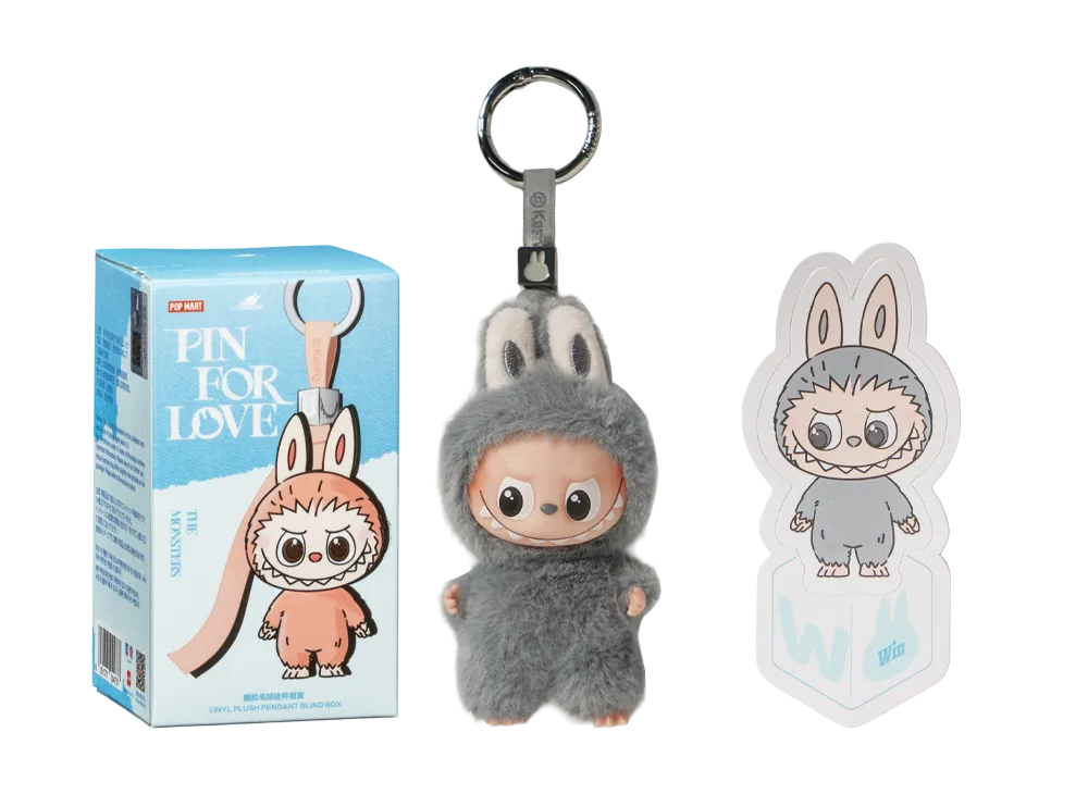 POP MART THE MONSTERS (LABUBU) Pin for Love Series-Vinyl Plush Pendant (N-Z) W