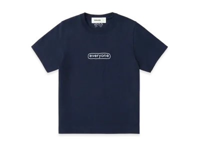 everyone Woman's j.30000 Sketchy Logo Short Sleeve Tee Shirt "Navy"
