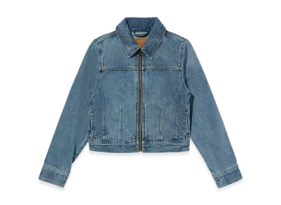 LEVI'S Full-Zip Trucker Jacket "Medium Indigo"