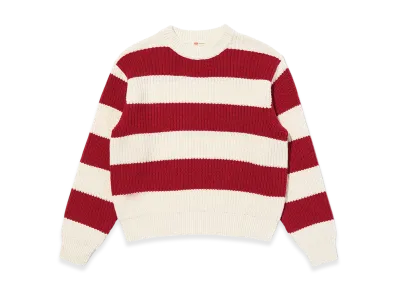 LEVI'S Striped Sweater "White/Red"