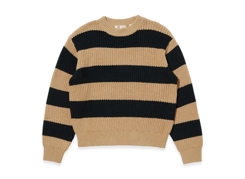 LEVI'S Striped Sweater "Beige/Black"