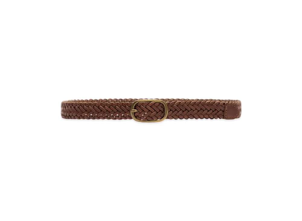 LEVI'S Leather Braided Belt "Brown"