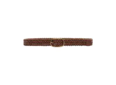 LEVI'S Leather Braided Belt "Brown"