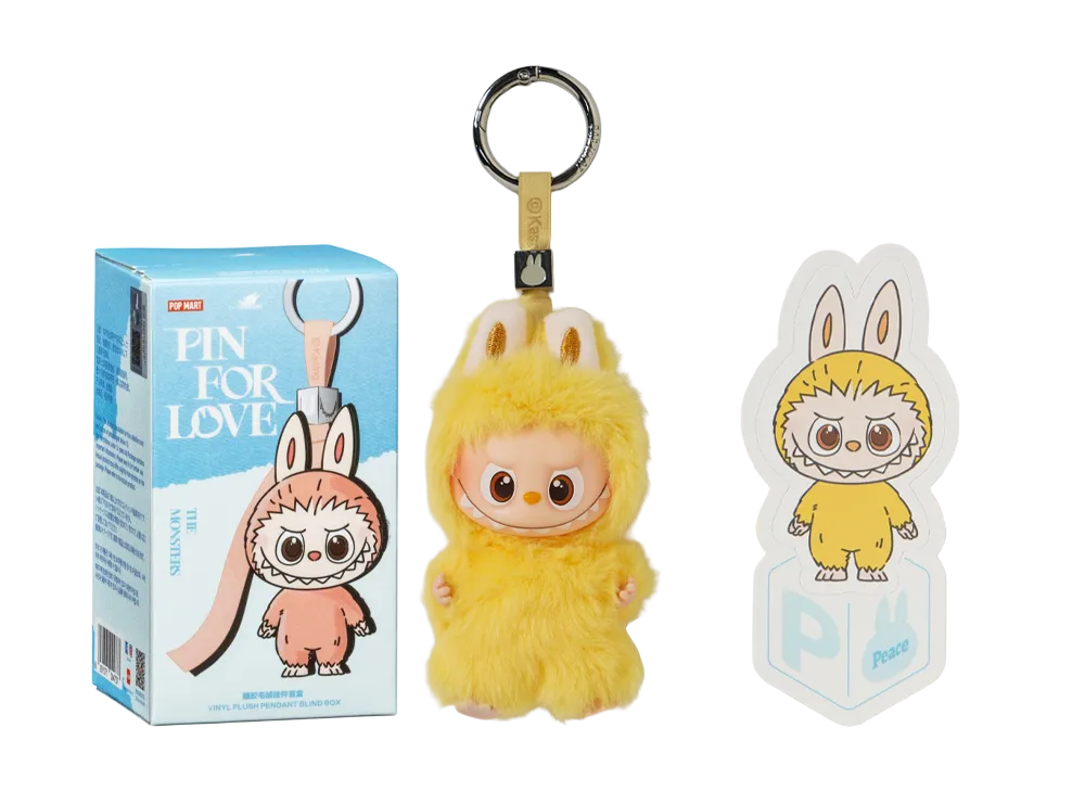 POP MART THE MONSTERS (LABUBU) Pin for Love Series-Vinyl Plush Pendant (N-Z) P
