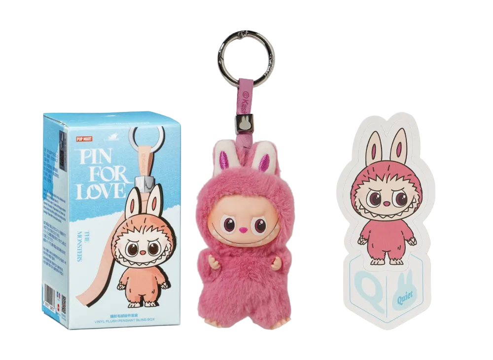 POP MART THE MONSTERS (LABUBU) Pin for Love Series-Vinyl Plush Pendant (N-Z) Q