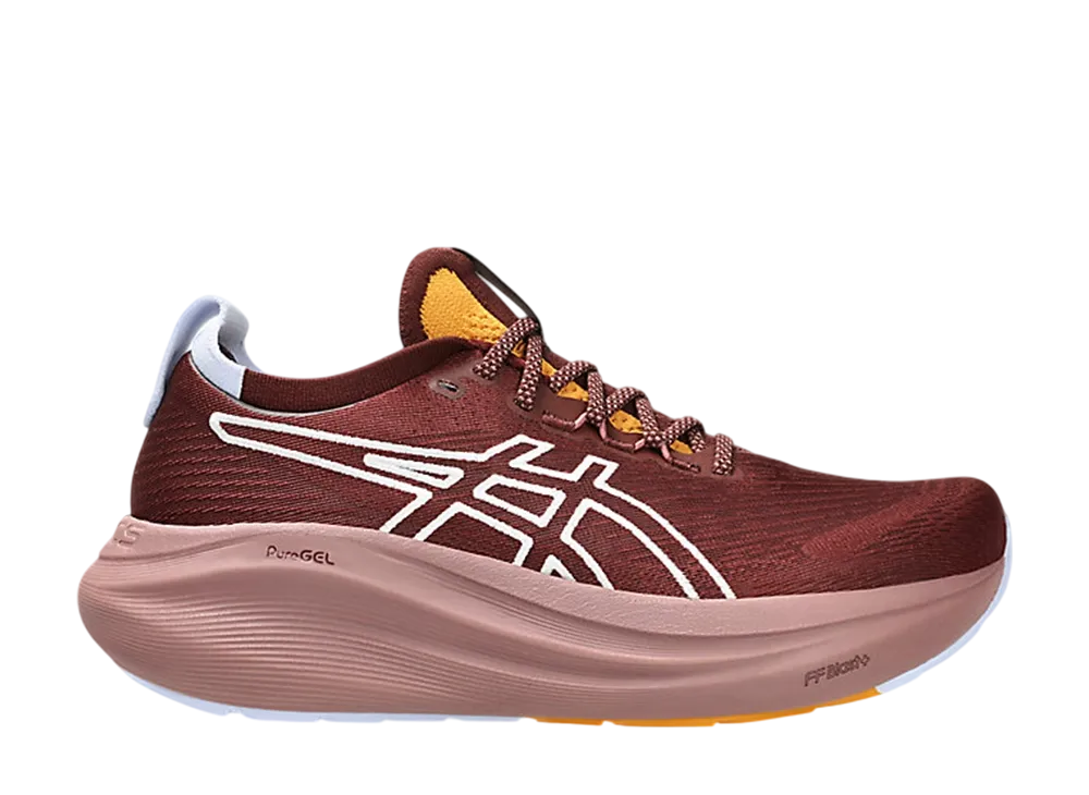 アシックス ウィメンズ ゲルニンバス27 TR "ネイチャーベイシング/ダークレッドプラネット"