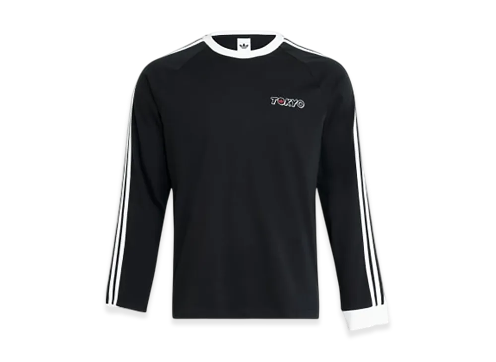 adidas TYO Katakana Graphic Long Sleeve T-Shirt "Black"