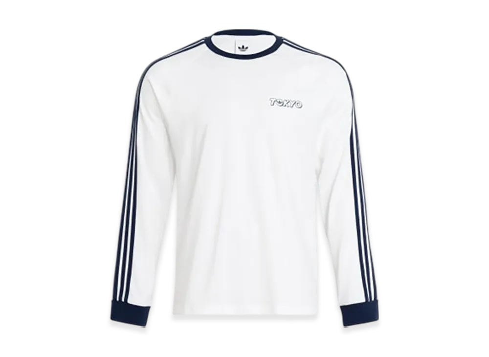 adidas TYO Katakana Graphic Long Sleeve T-Shirt "White"