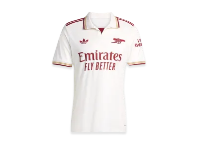 adidas Arsenal 25/26 Third Uniform "Cloud White/Team Coll Burgundy 2"