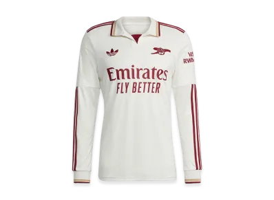 adidas Arsenal 25/26 Long Sleeve Third Uniform "Cloud White/Team Coll Burgundy 2"