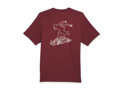 adidas Shmoofoil Gonz Speedy Short Sleeve T-Shirt "Shadow Red/Alumina"