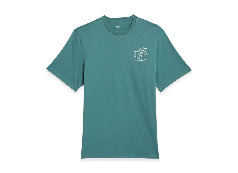 adidas Shmoofoil Stairs Short Sleeve T-Shirt "Preloved Teal/Alumina"