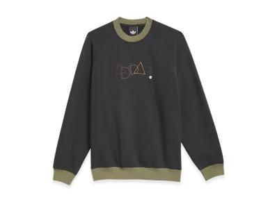adidas Skateboarding Embroidered G Crew Neck Sweater "Black"