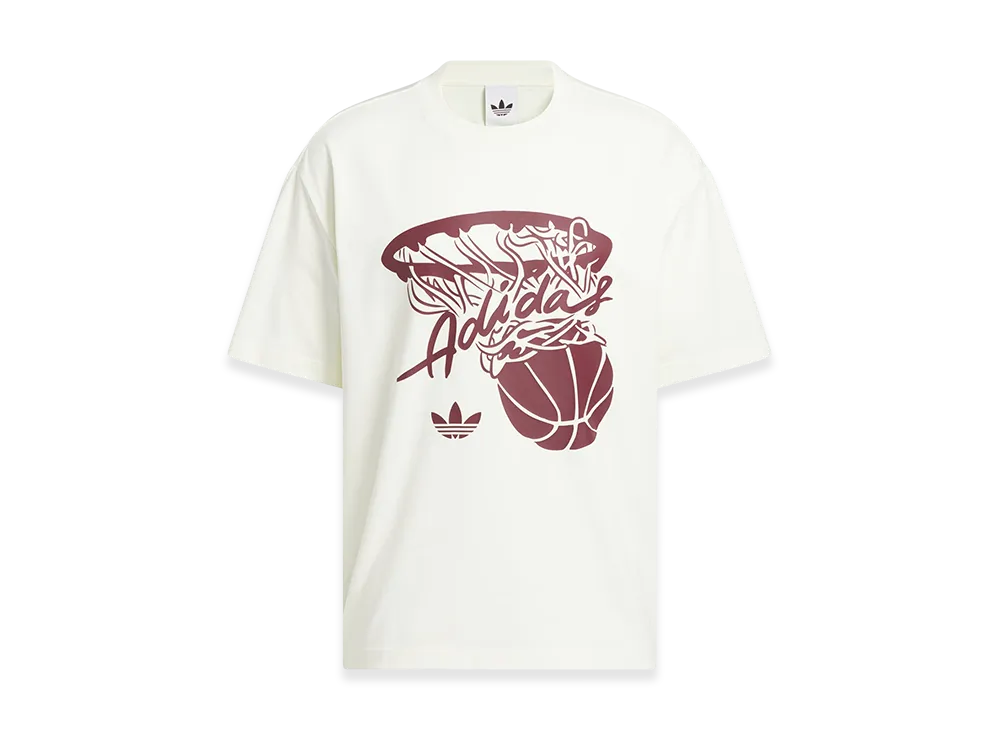 adidas Hot Shots Graphic Short Sleeve T-Shirt "Ivory"