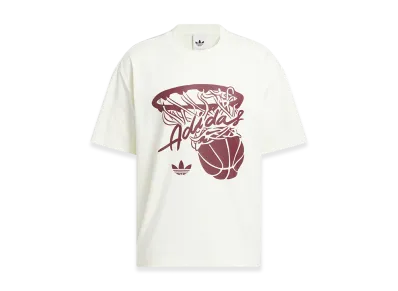adidas Hot Shots Graphic Short Sleeve T-Shirt "Ivory"