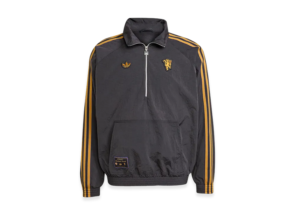 adidas Manchester United Terrace Icons Half-Zip Jacket "Utility Black"