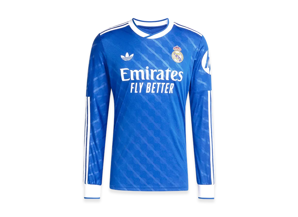 adidas Real Madrid 25/26 Long Sleeve Third Uniform "Blue Bird"