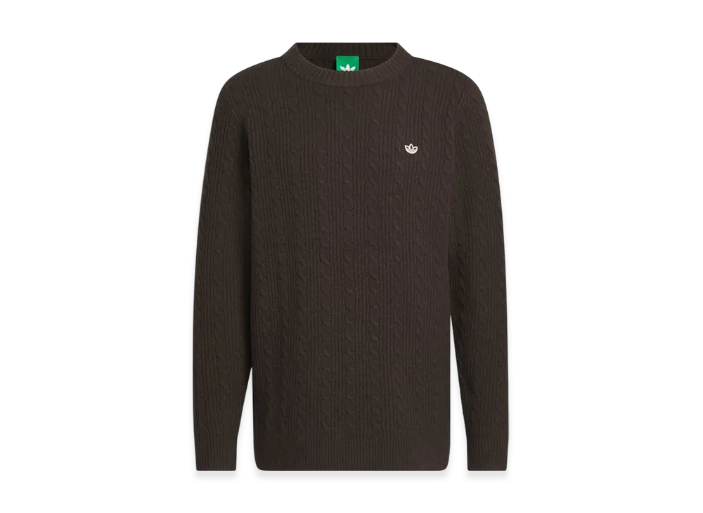 adidas Originals Golf Originals Cable Knit Sweater "Dark Brown"