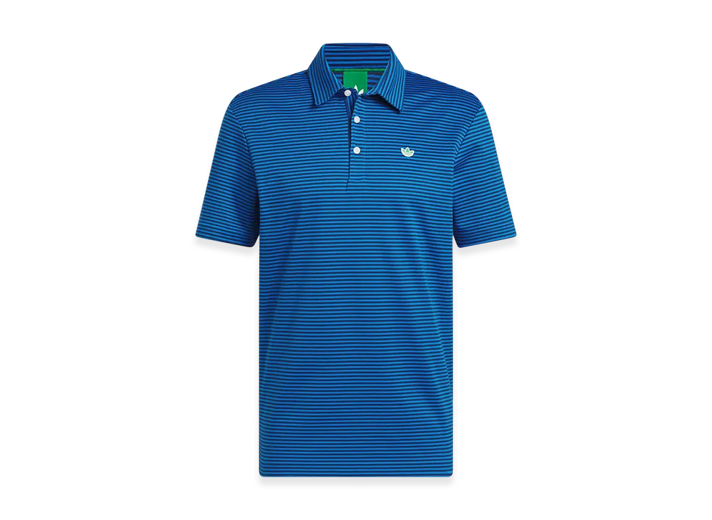 adidas Originals Golf Originals Striped Pique Polo "Blue Bird/Night Indigo"