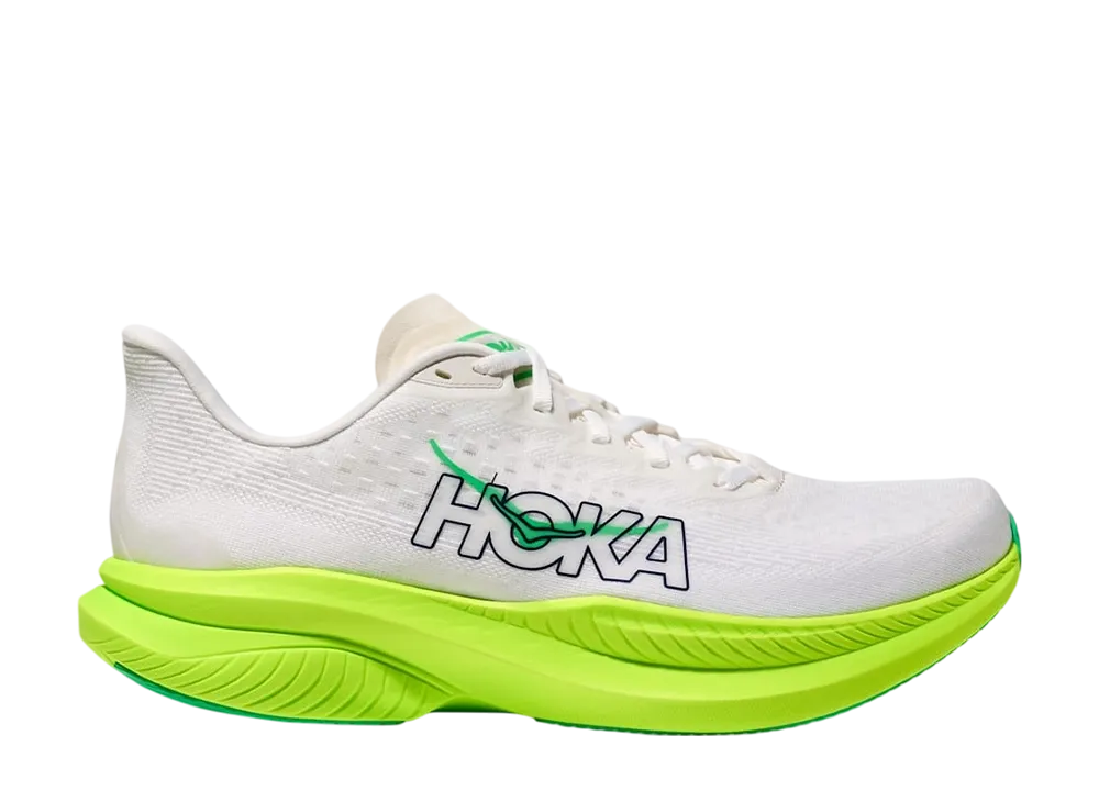 ホカ マッハ6 "ホワイト/ネオンライム"