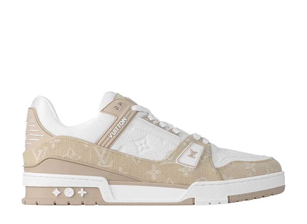 ルイヴィトン LV トレイナー スニーカー "ベージュ"
