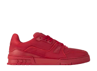 Louis Vuitton LV Trainer Distressed Sneaker "Red"