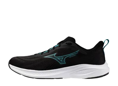 ミズノ エナジーランナーズ2 ワイド "ブラック/ターコイズブルー"