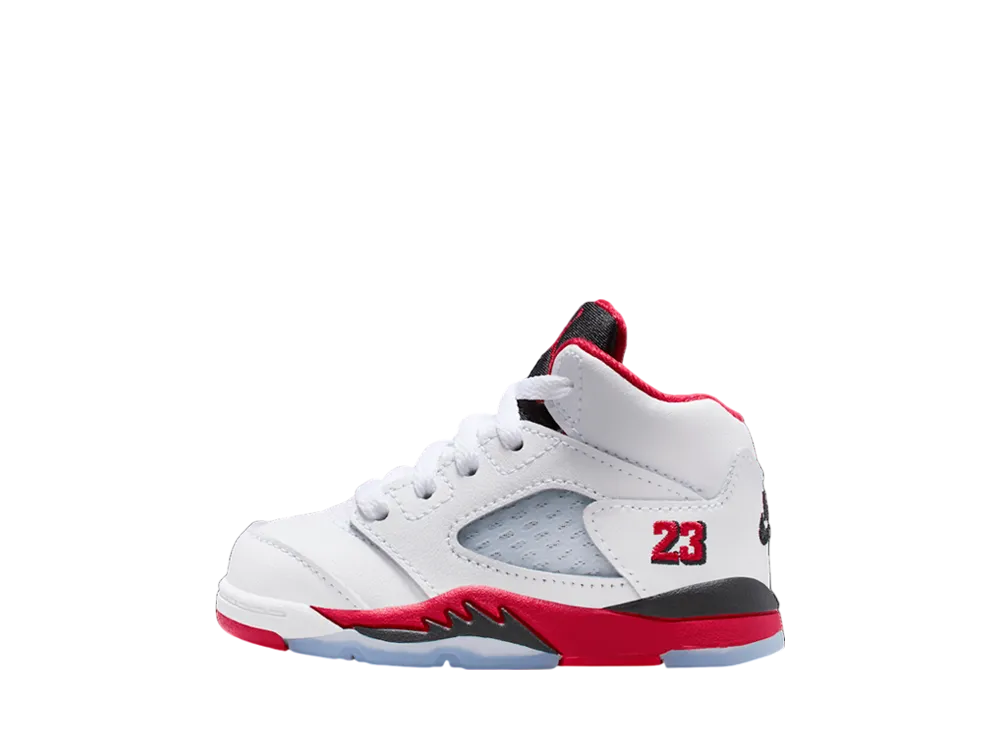 Nike TD Jordan 5 Retro "Fire Red/Black Tongue" (2025)