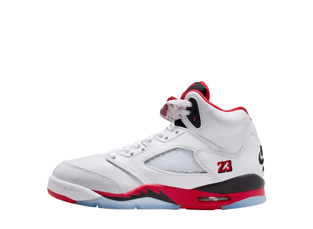 Nike GS Air Jordan 5 Retro "Fire Red/Black Tongue" (2025)