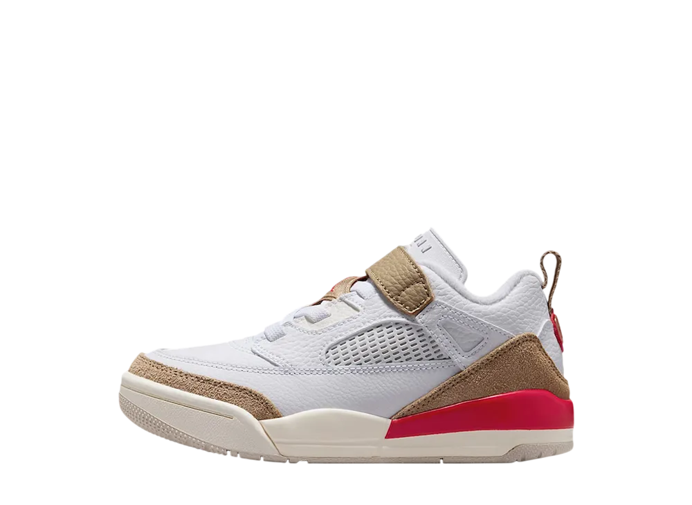 ナイキ PS ジョーダン スパイジーク ロー "ホワイト/デザートカモ/セイル/ファイヤーレッド" (キッズ)